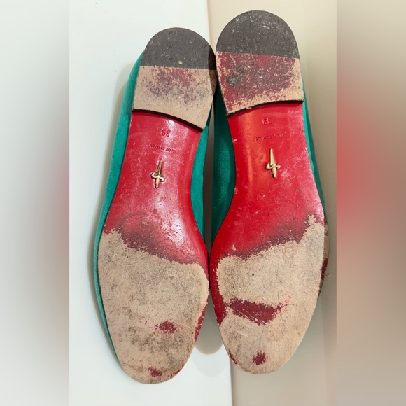 Paciotti Women's turquoise  Embroidered Loafers Size 39 , made in Italy. - Picture 11 of 15